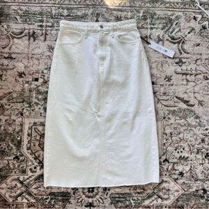 Joe’s Jeans NWT white denim midi skirt
